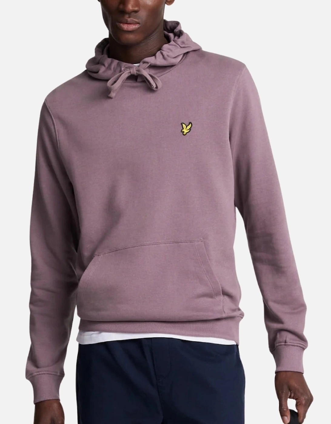 Lyle & Scott Branded Highland Mauve Purple Pull-over Hoodie