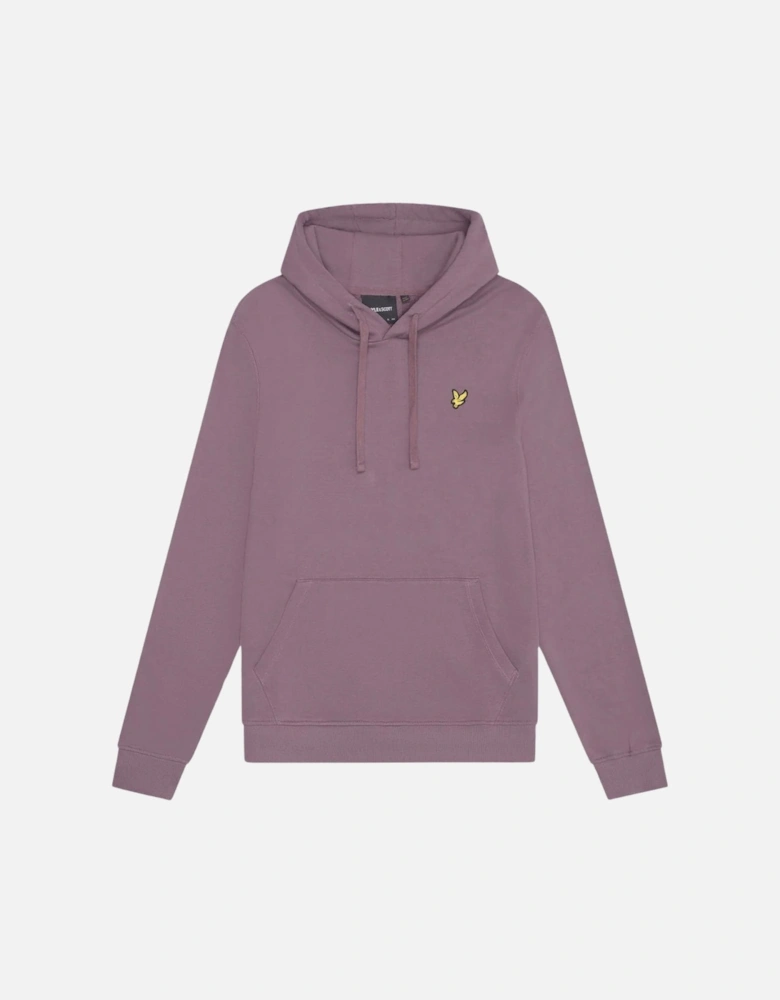 Lyle & Scott Branded Highland Mauve Purple Pull-over Hoodie