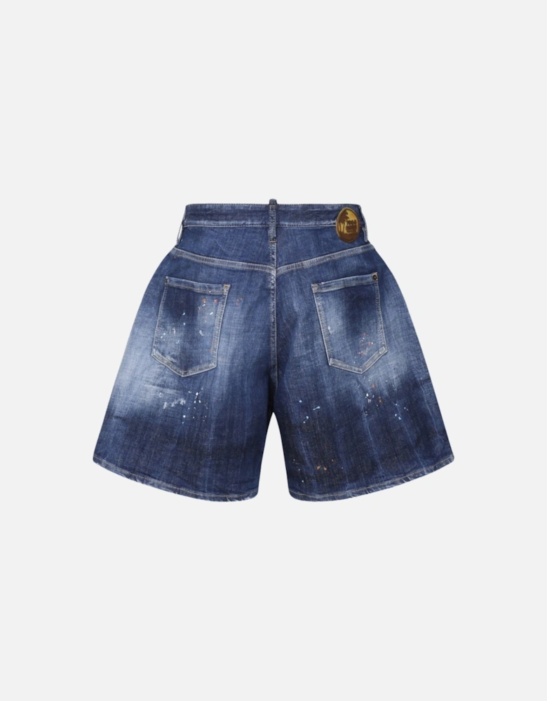 Boxer Fit Blue Denim Shorts