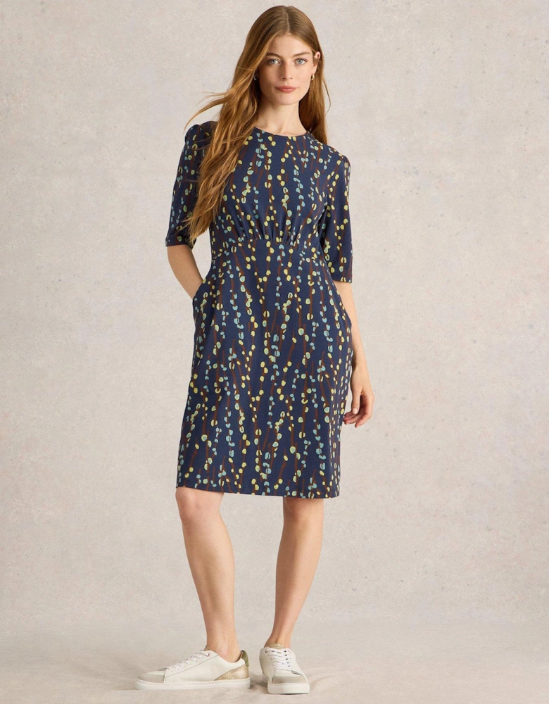 Olivia Jersey Dress - Navy