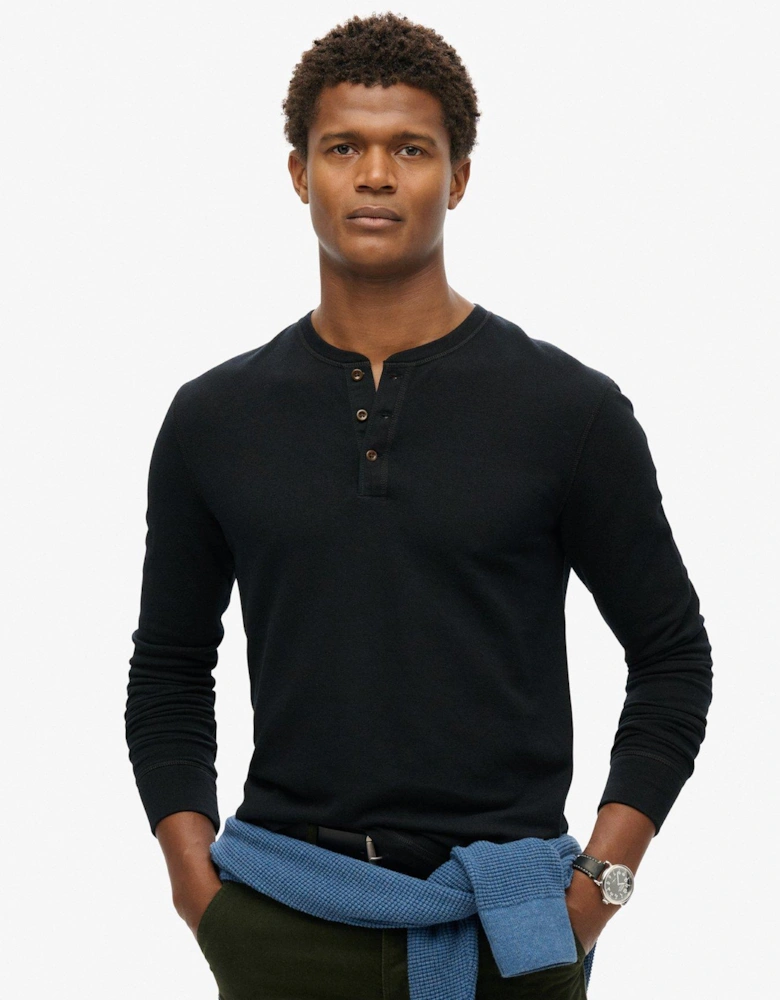 Studios Long Sleeve Slim Fit T-Shirt - Black