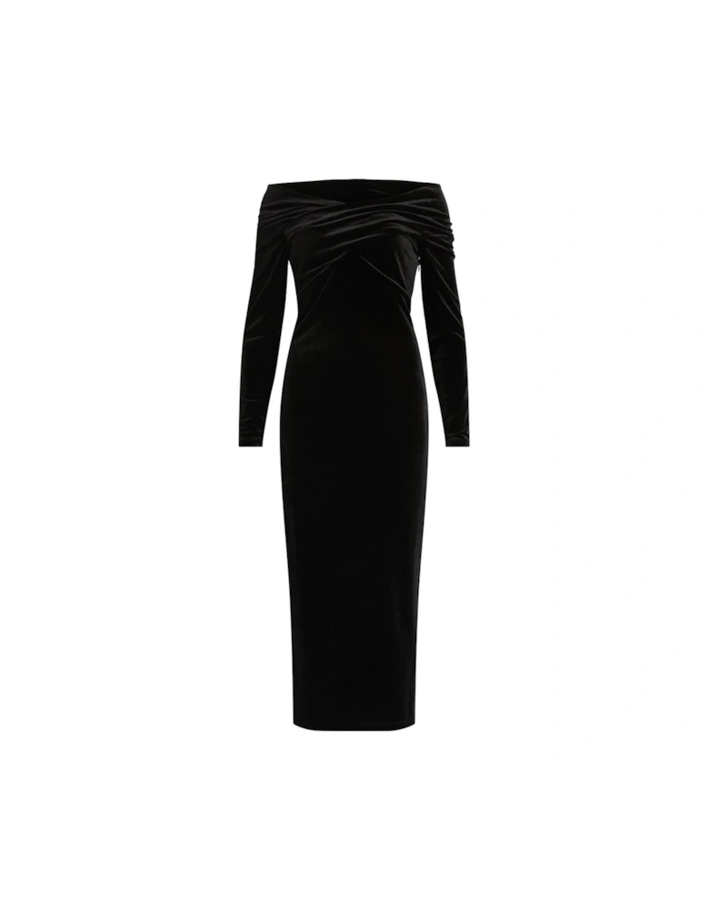 Delta Velvet Dress - Black