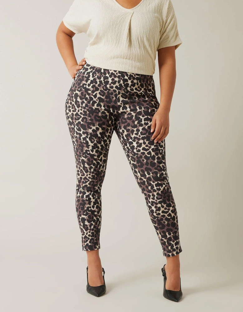 Animal Print Bengaline Trouser