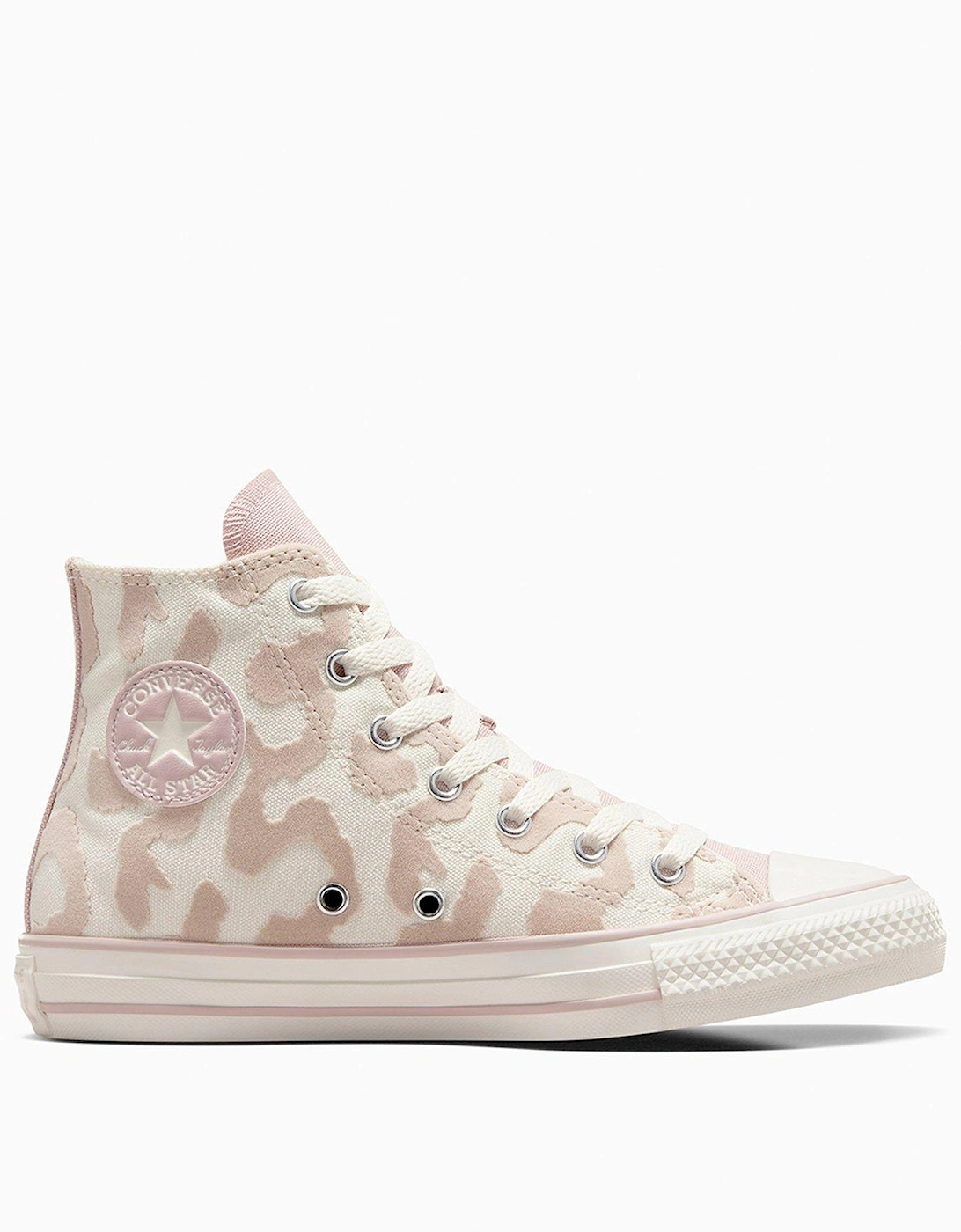 Junior Lavish Leopard Chuck Taylor All Star Trainers - White/Pink, 2 of 1