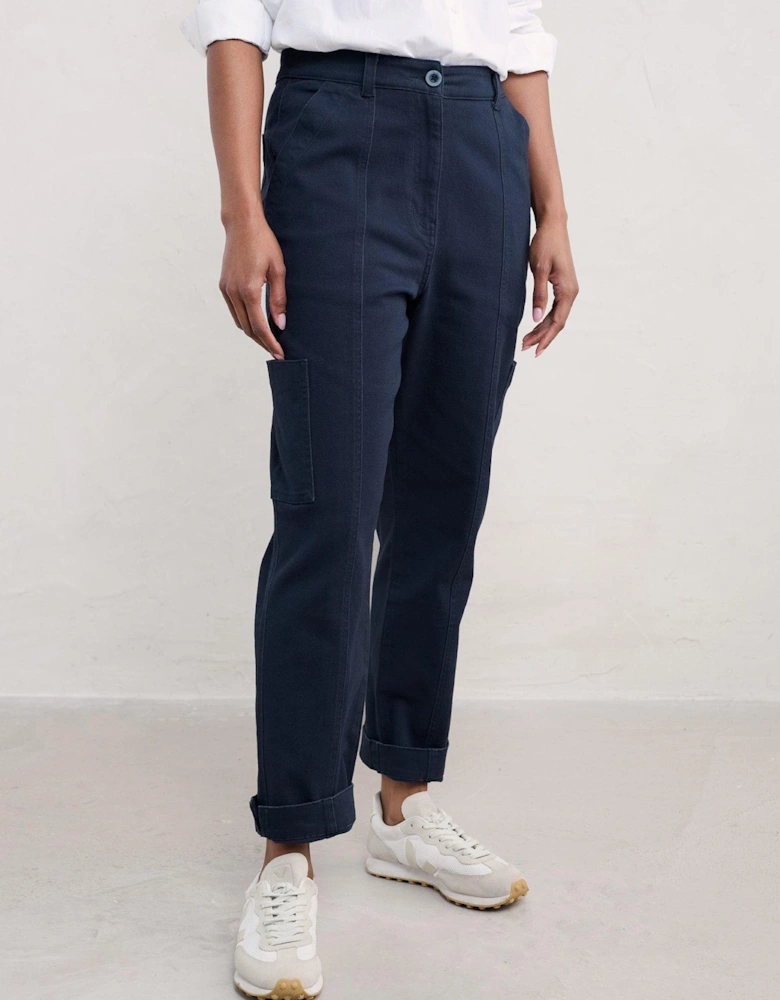 Tapered Ankle Grazers - Navy