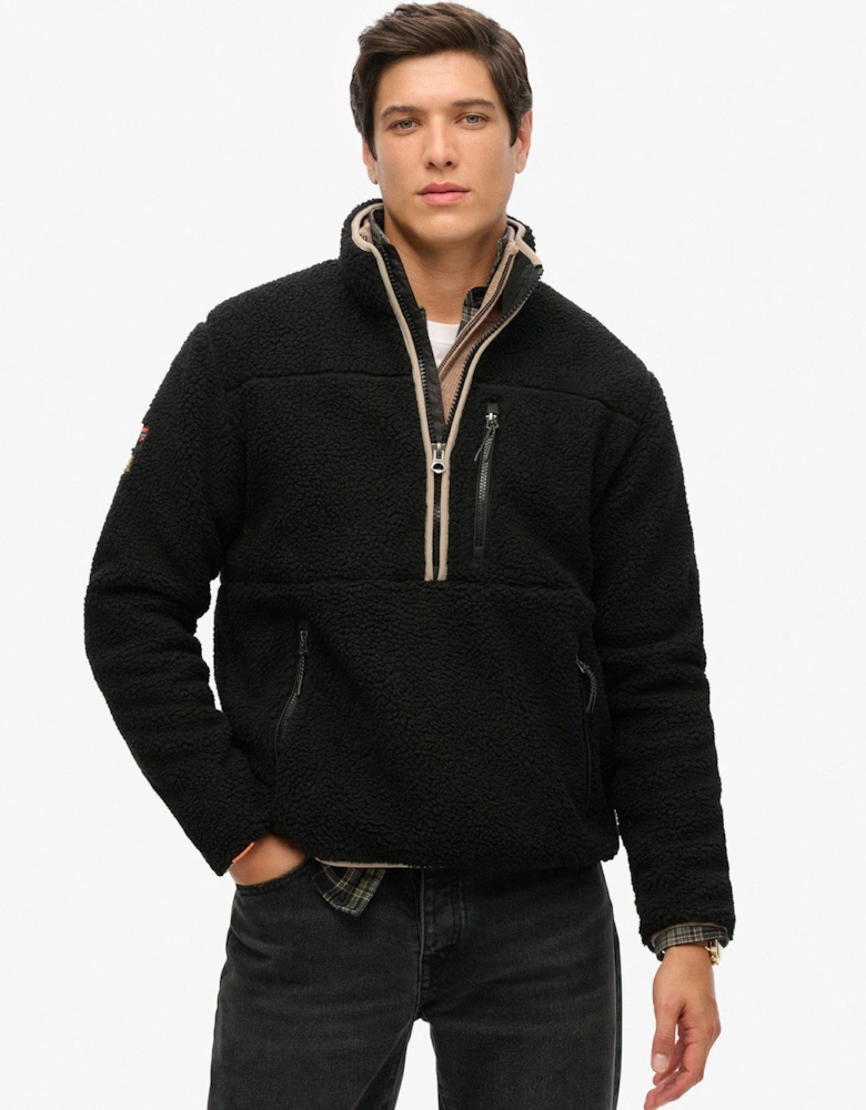 Original Outdoor Half Zip Fleece Sweat Top - Black