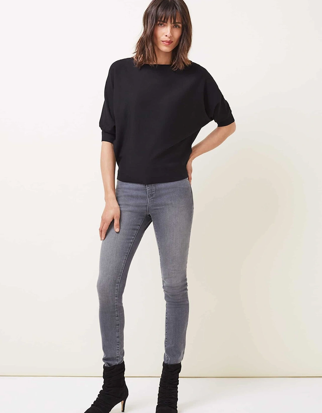 Cristine Batwing Fine Knit Jumper