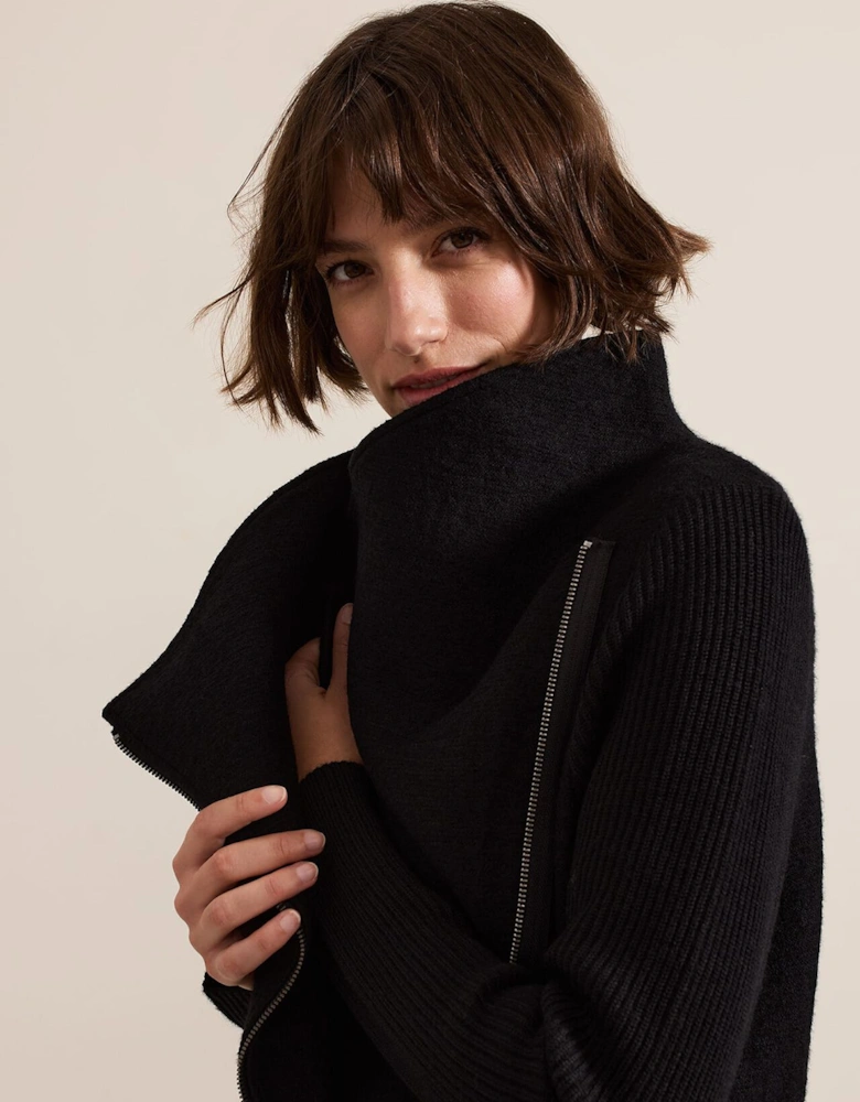 Byanca Zip Knit Coat