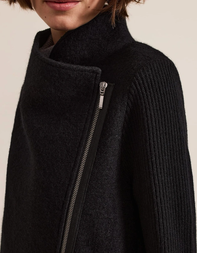 Byanca Zip Knit Coat
