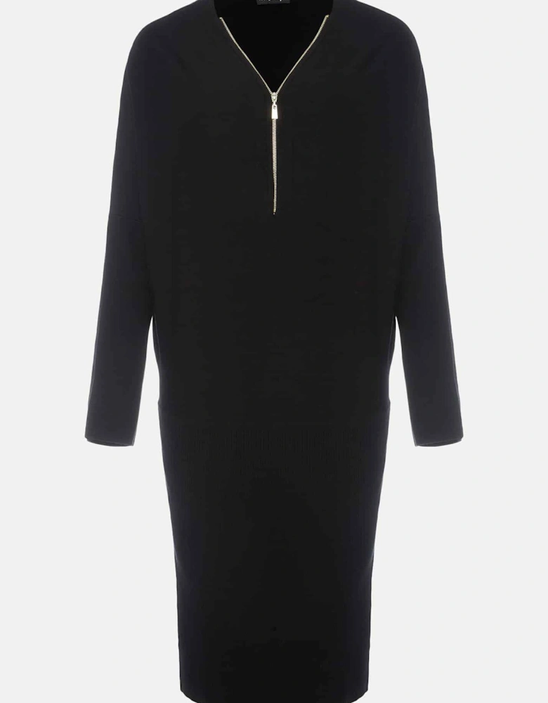 Becca Zip Neck Detail Dress