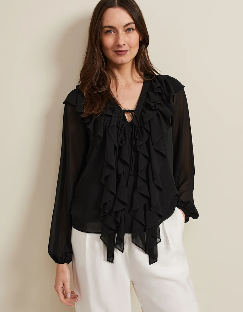 Ivana Ruffle Blouse