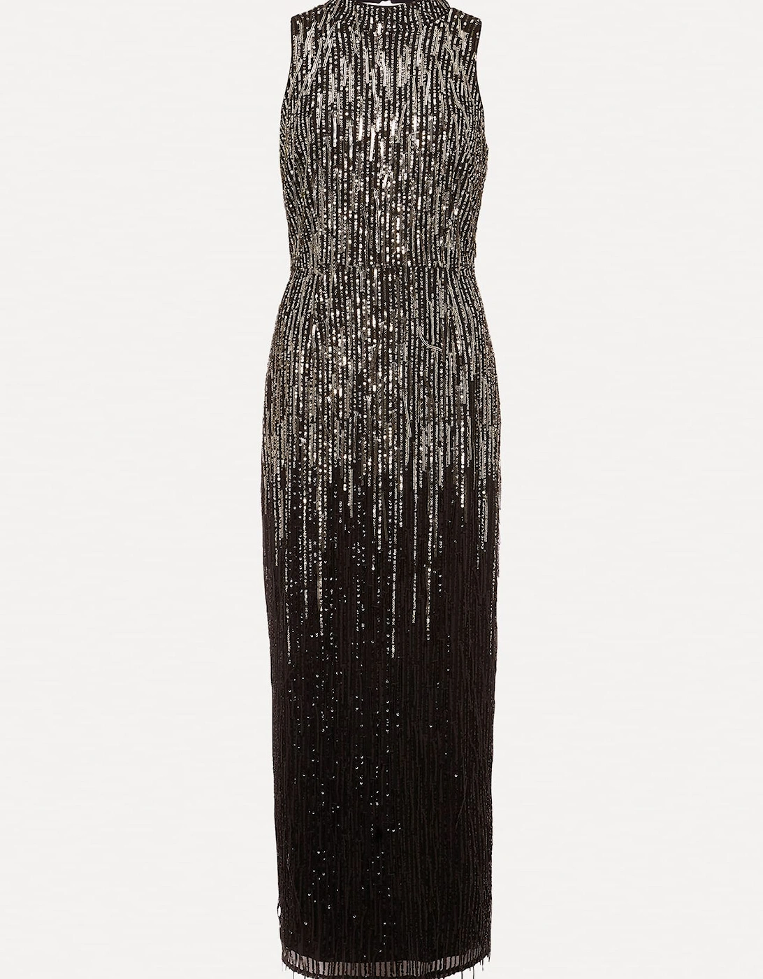 Clover Sequin Fringe Maxi Dress