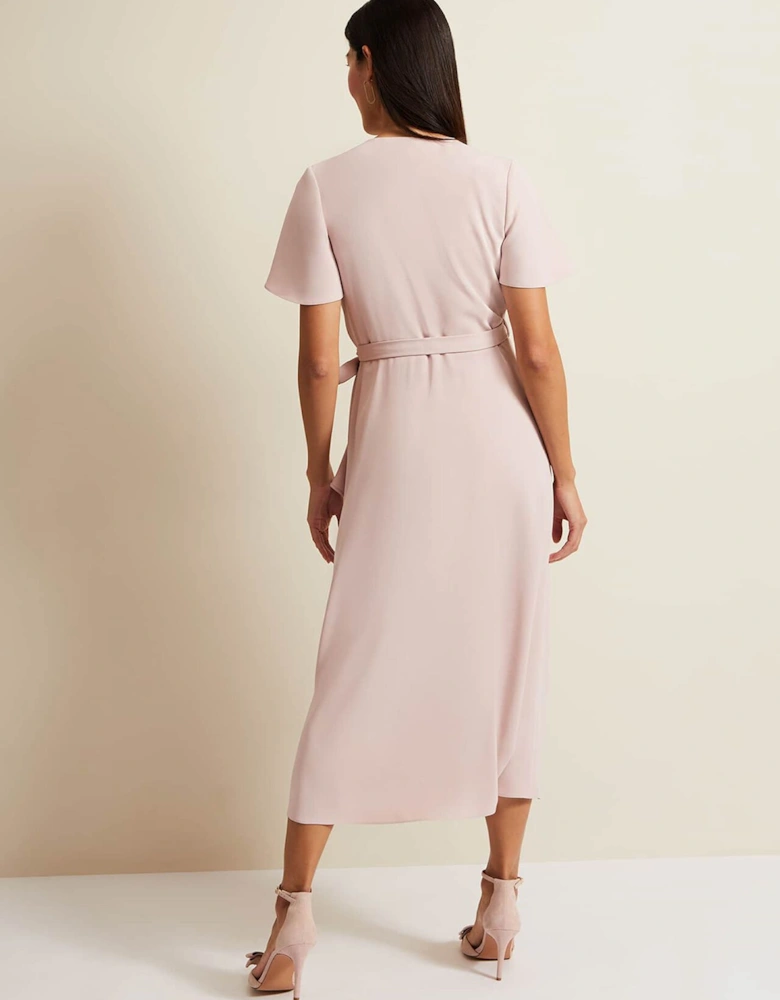 Julissa Frill Wrap Midi Dress