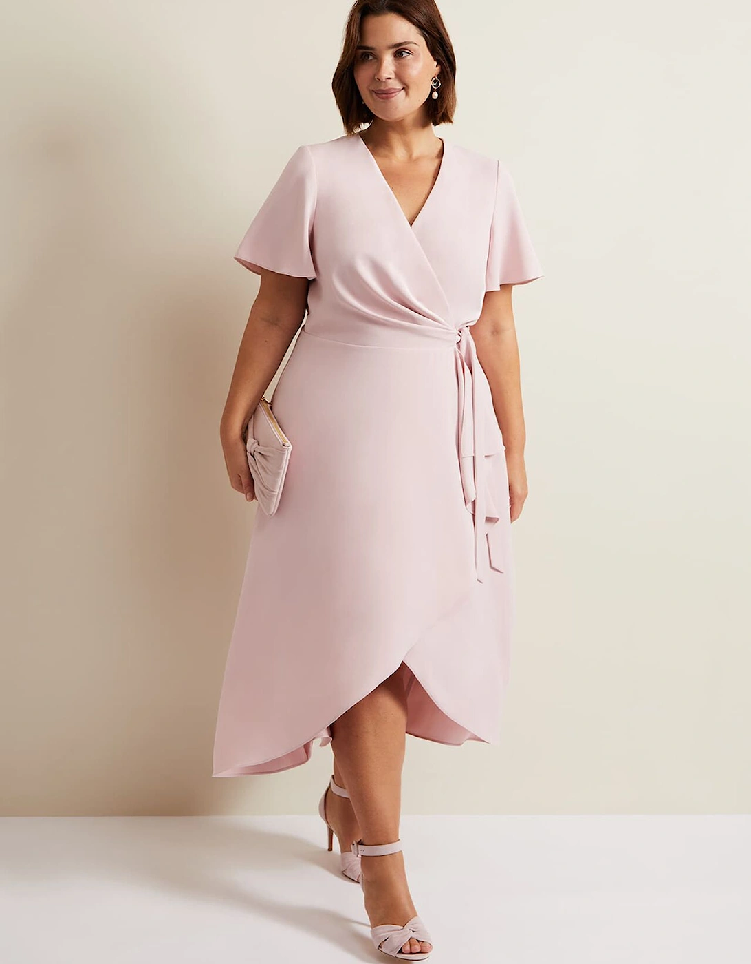 Julissa Frill Wrap Midi Dress