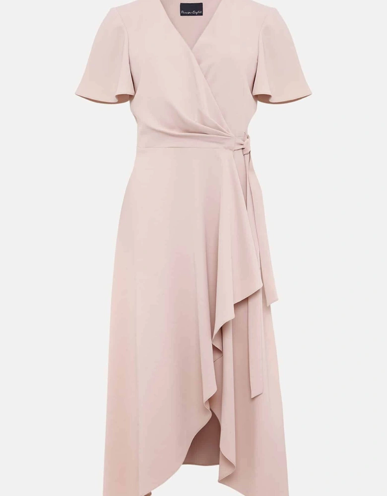 Julissa Frill Wrap Midi Dress