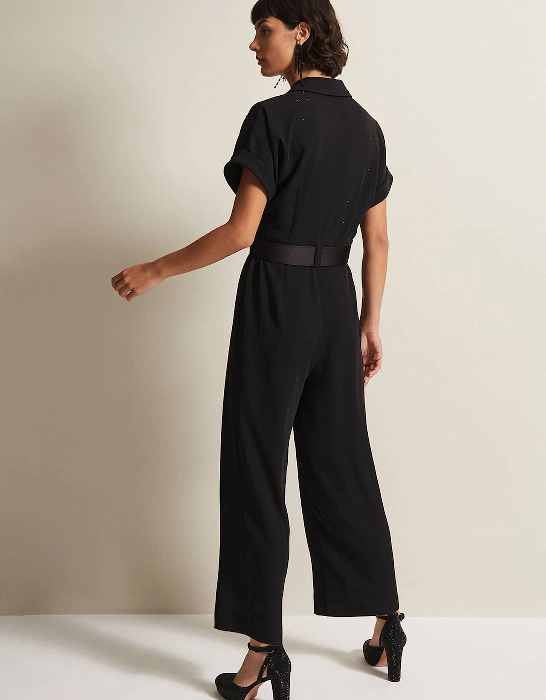 Constance Black Wide Leg Jumpsuit