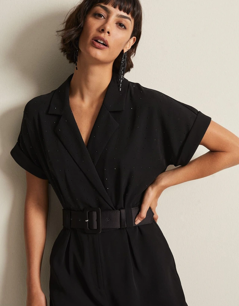 Constance Black Wide Leg Jumpsuit