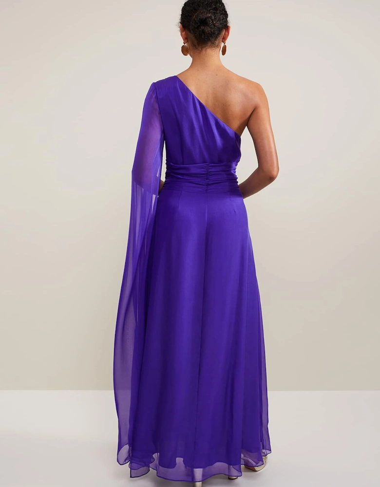 Darby Silk One Shoulder Maxi Dress