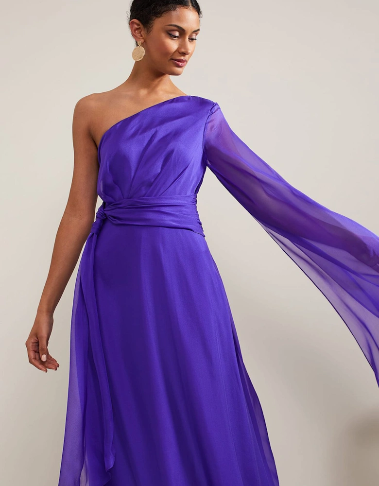 Darby Silk One Shoulder Maxi Dress