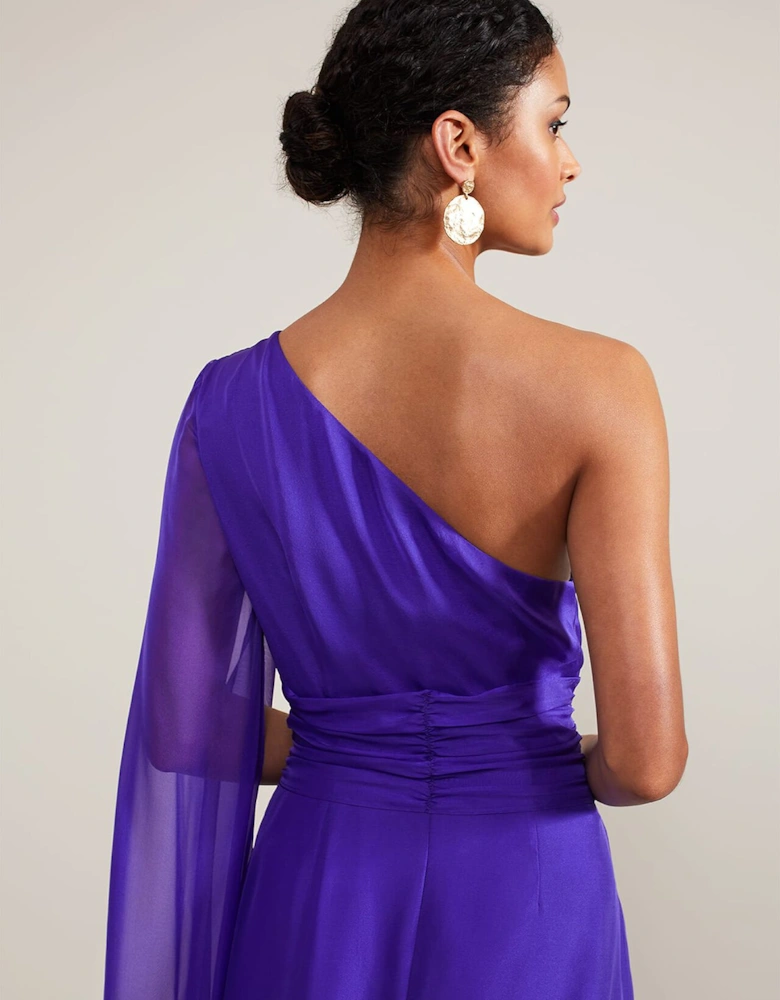 Darby Silk One Shoulder Maxi Dress