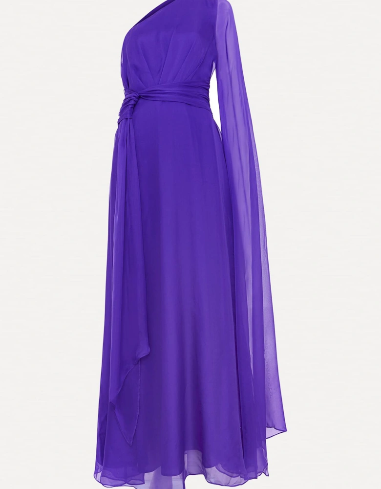 Darby Silk One Shoulder Maxi Dress