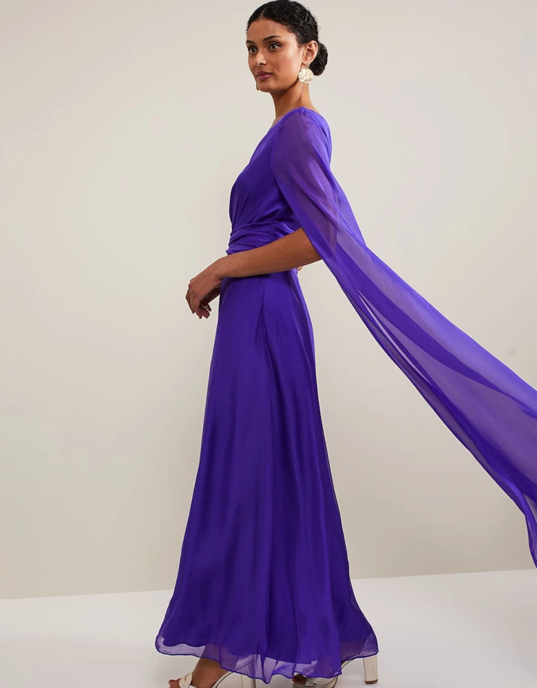 Darby Silk One Shoulder Maxi Dress