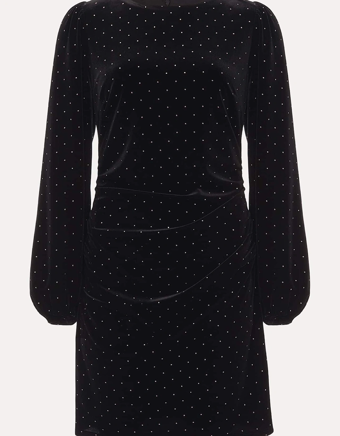 Adele Studded Velvet Mini Dress