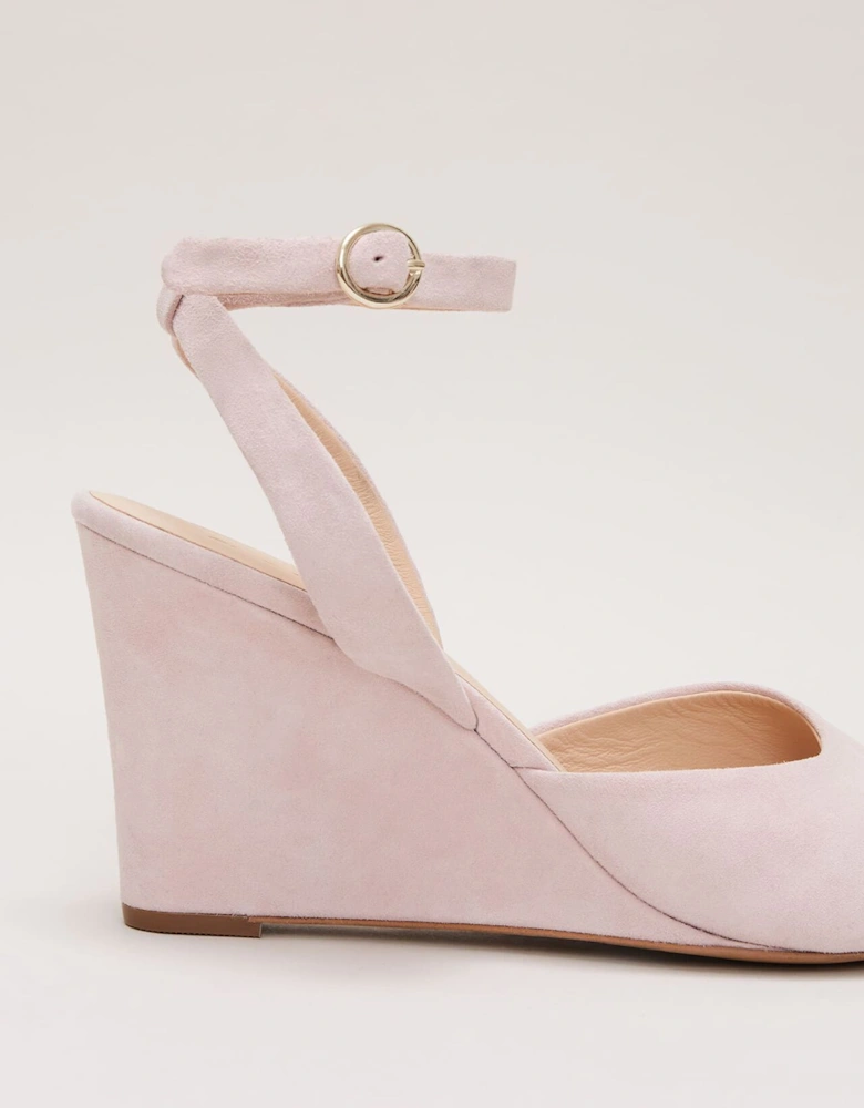 Ankle Strap Peep Toe Wedge