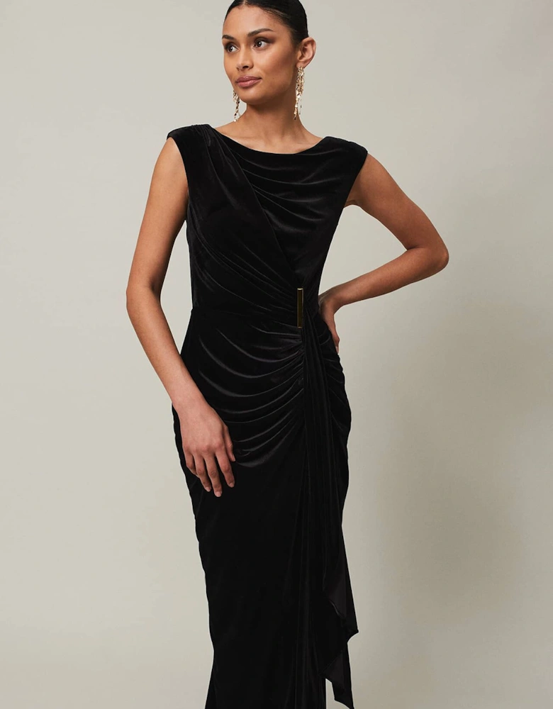 Donna Velvet Maxi Dress