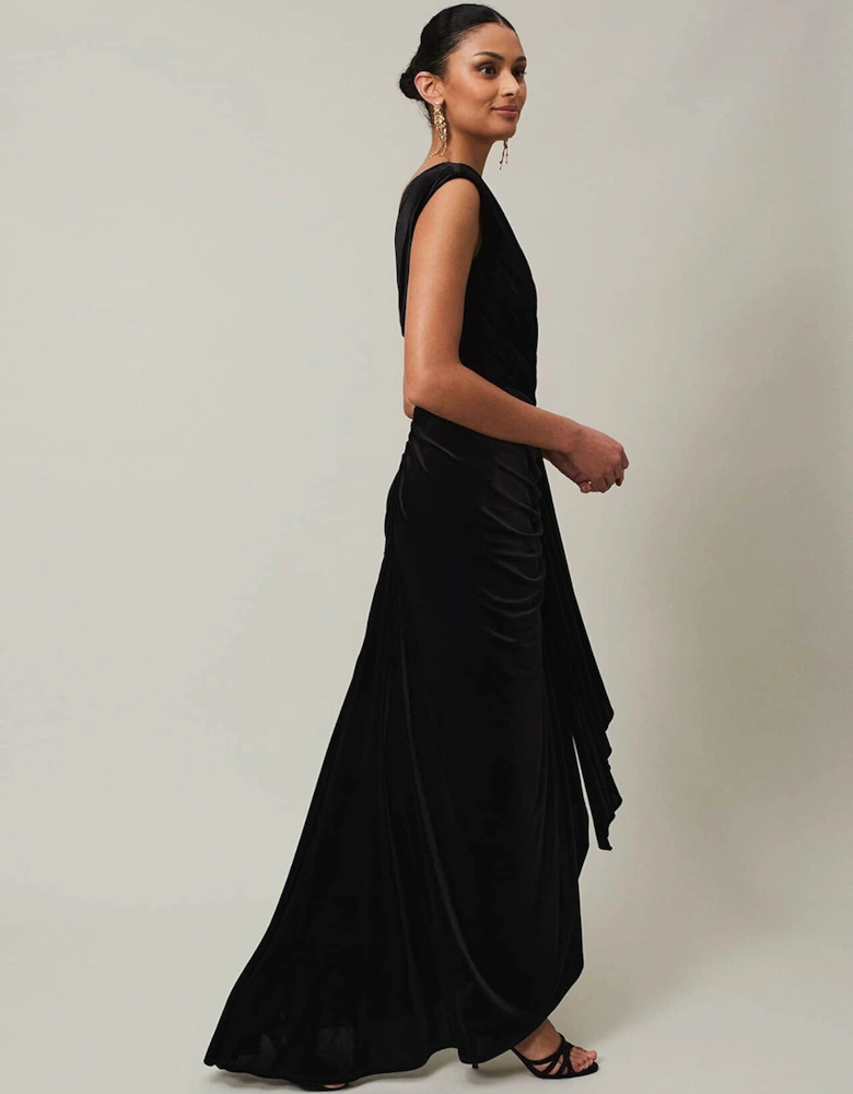 Donna Velvet Maxi Dress