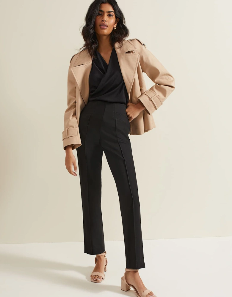 Sutton Sleeveless Drape Rib Top