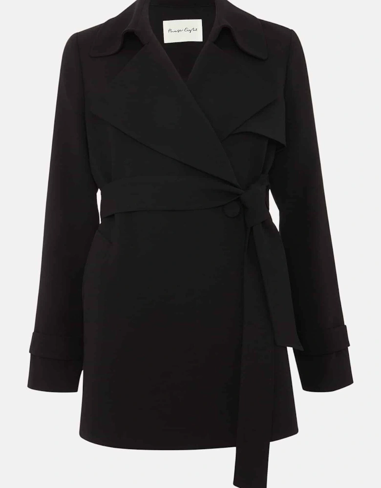 Demi Black Belted Jacket