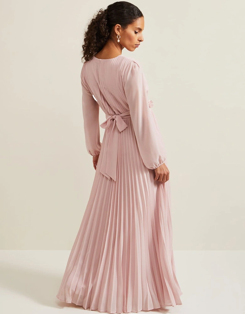 Petite Alecia Pleated Maxi Dress