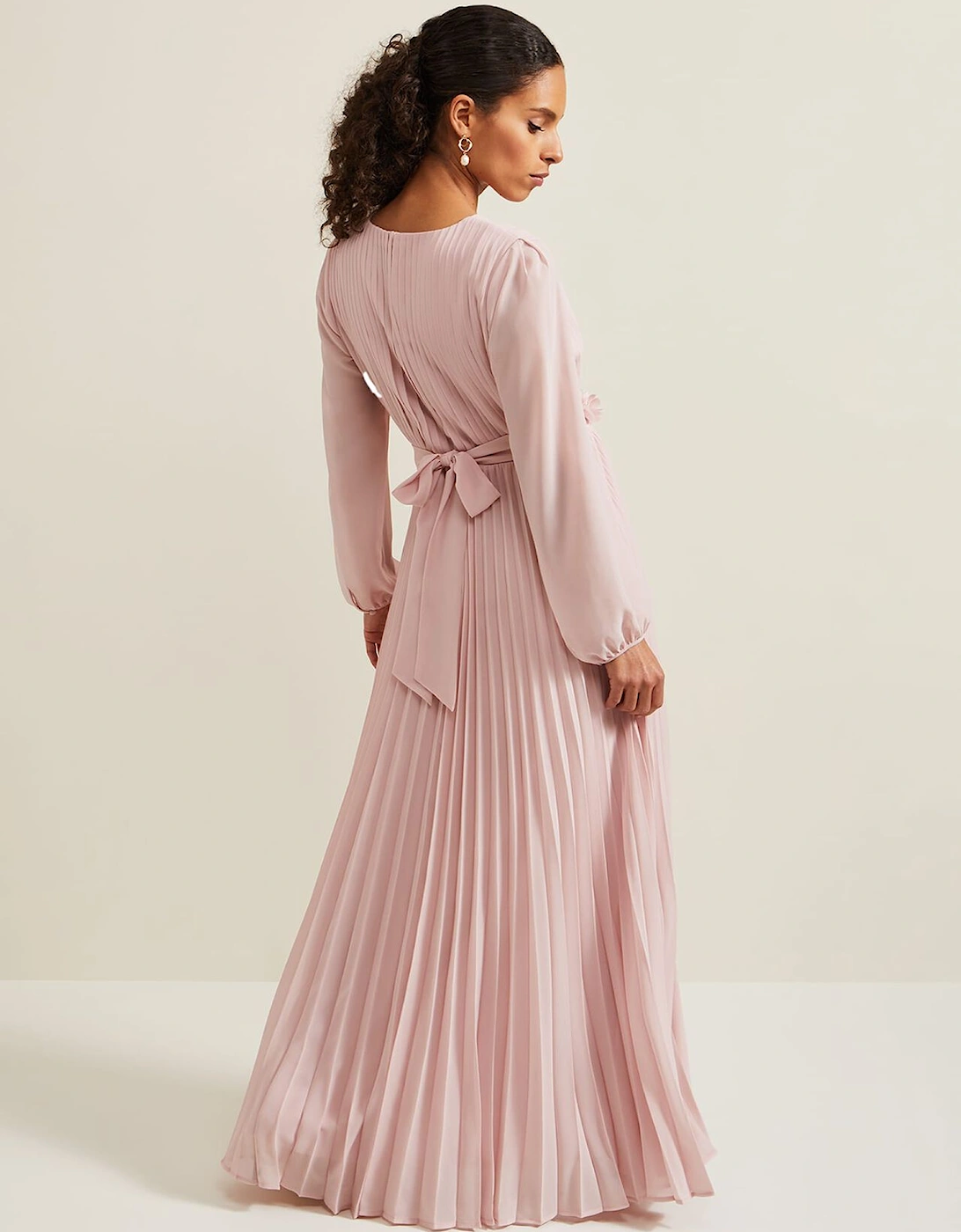 Petite Alecia Pleated Maxi Dress