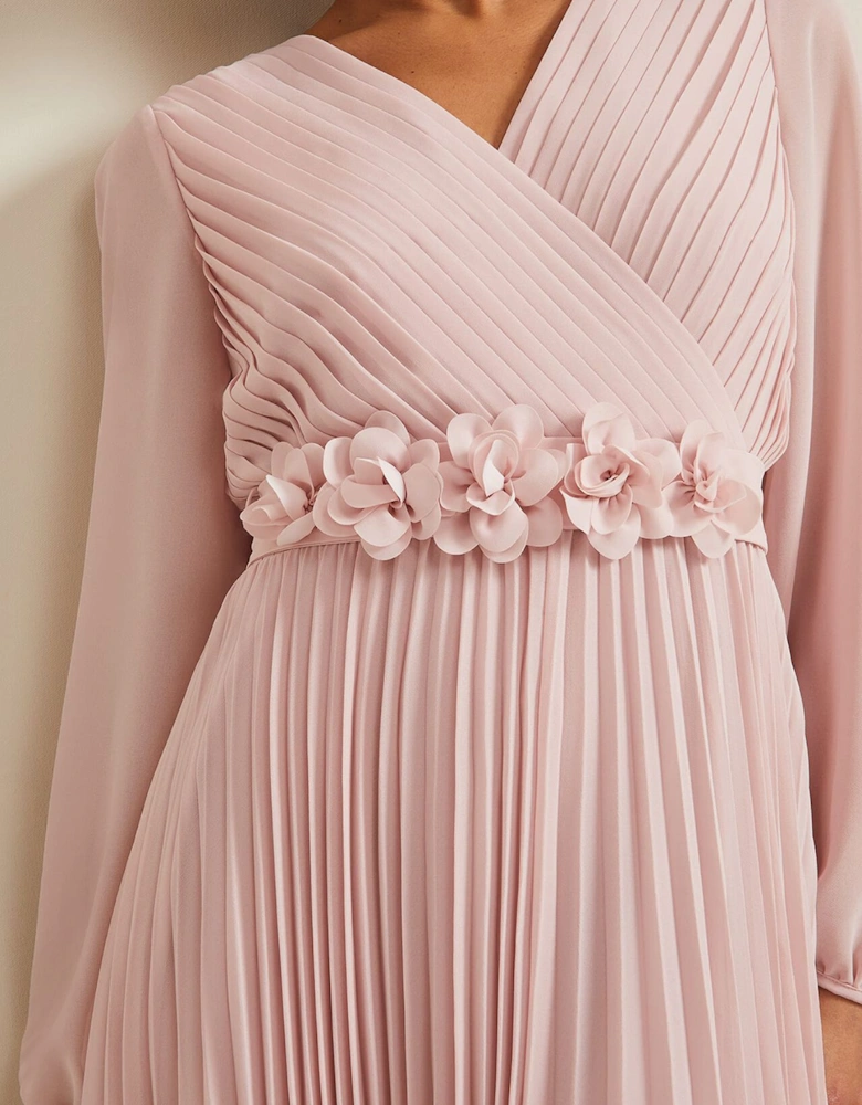 Petite Alecia Pleated Maxi Dress