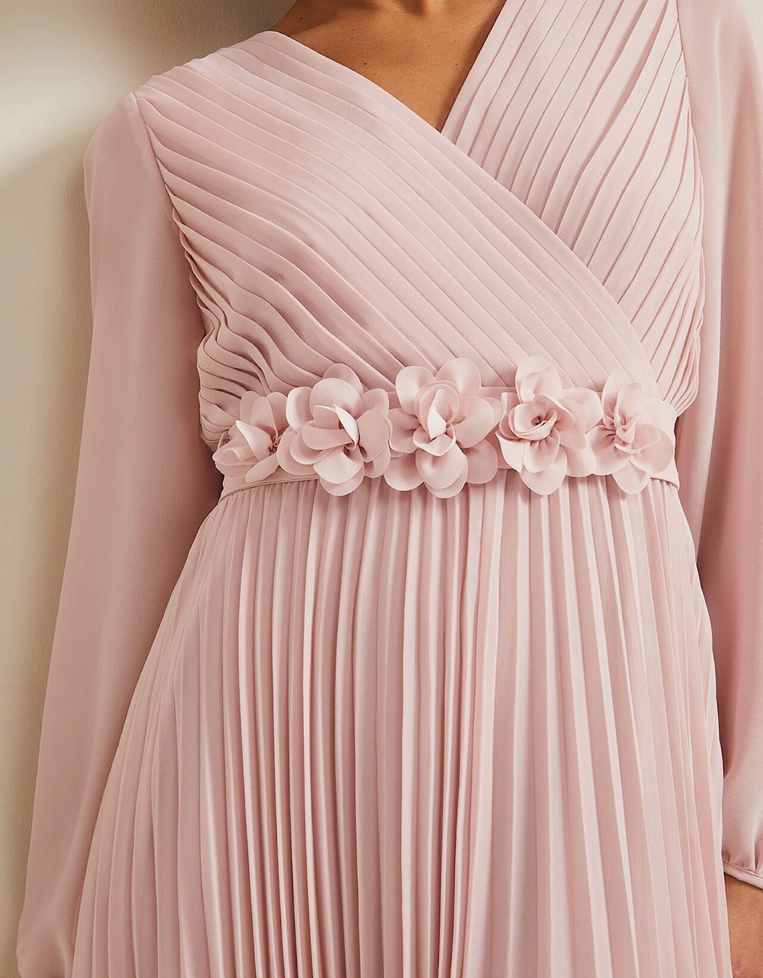 Petite Alecia Pleated Maxi Dress