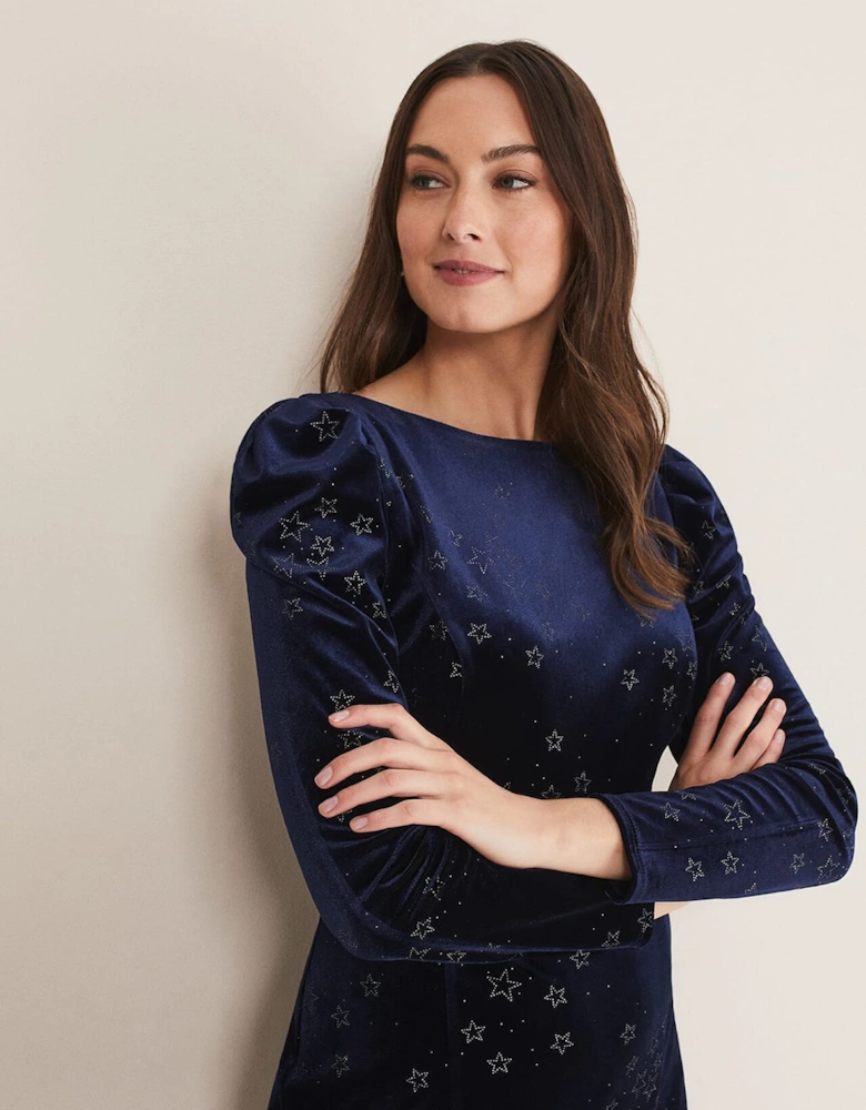 Daria Velvet Star Dress
