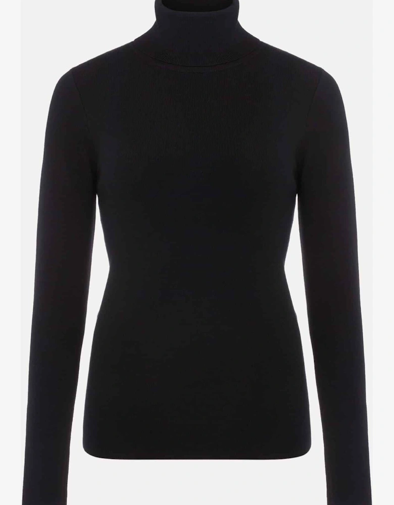 Gwyneth Black Roll Neck Jumper