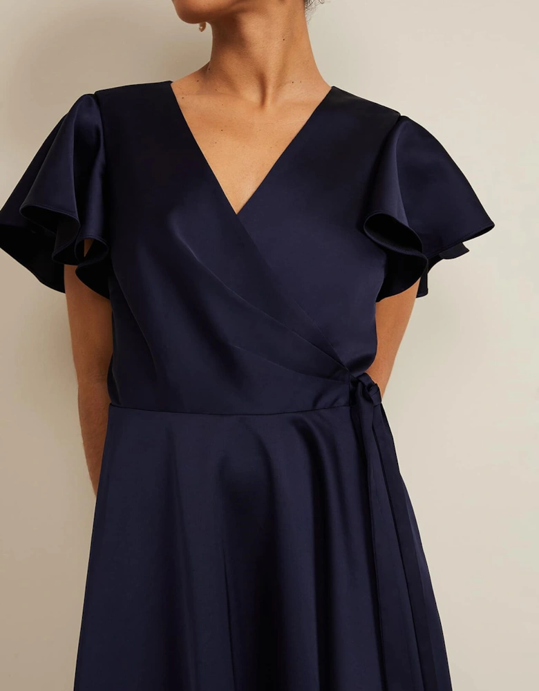 Petite Arabella Satin Maxi Dress
