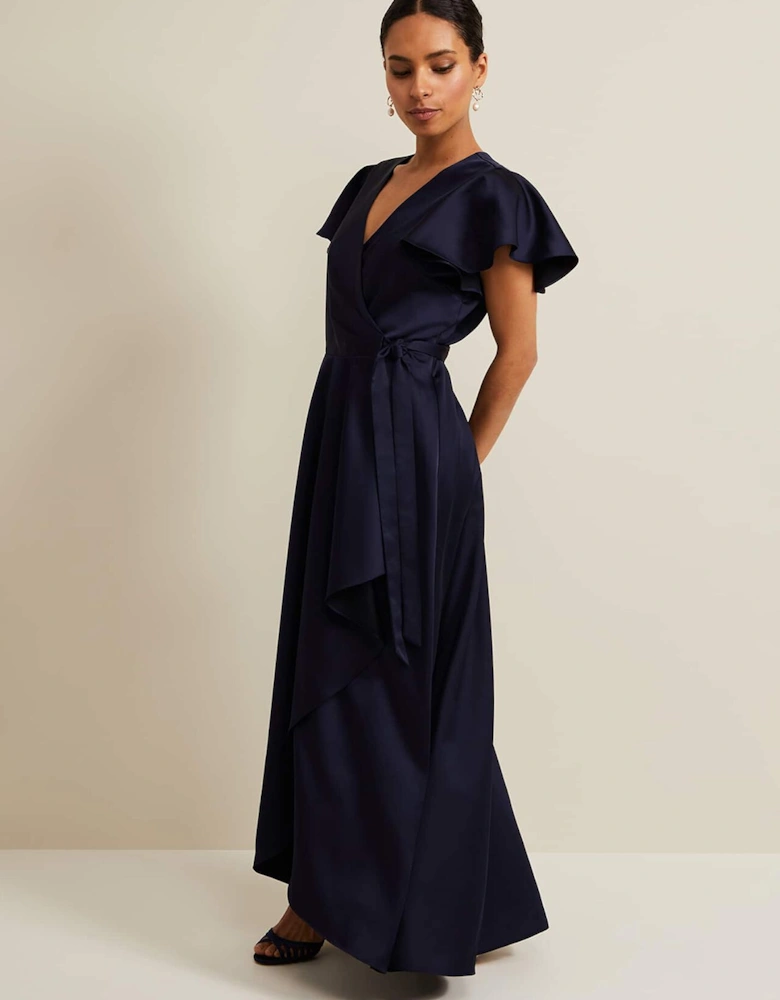 Petite Arabella Satin Maxi Dress