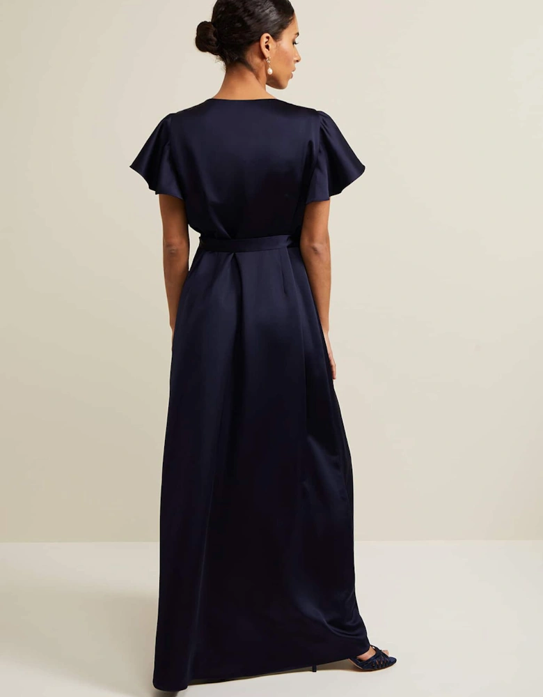Petite Arabella Satin Maxi Dress