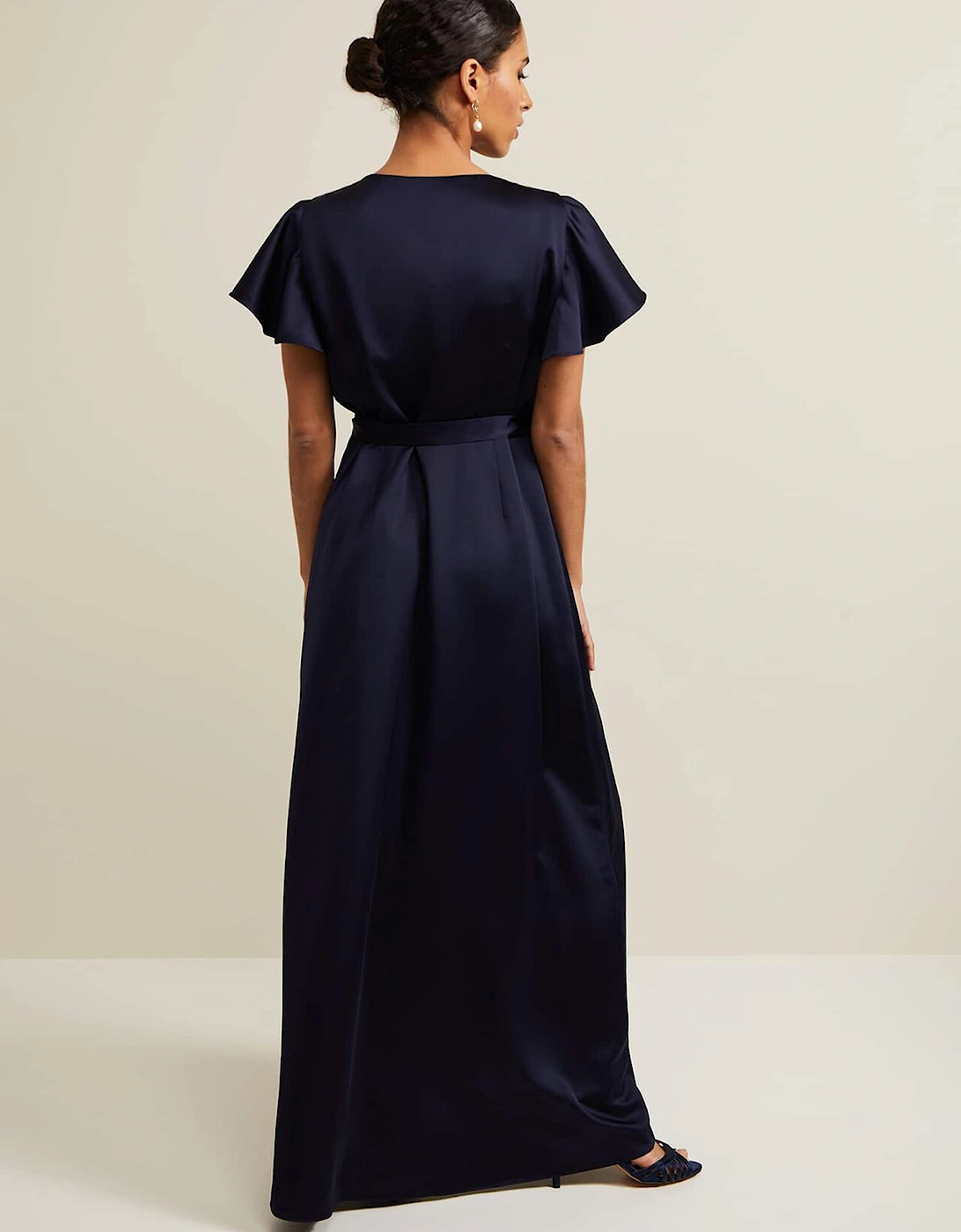 Petite Arabella Satin Maxi Dress