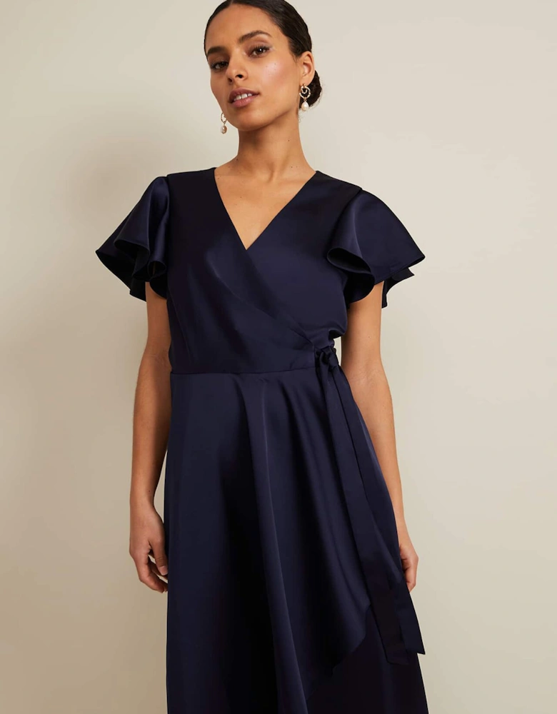 Petite Arabella Satin Maxi Dress
