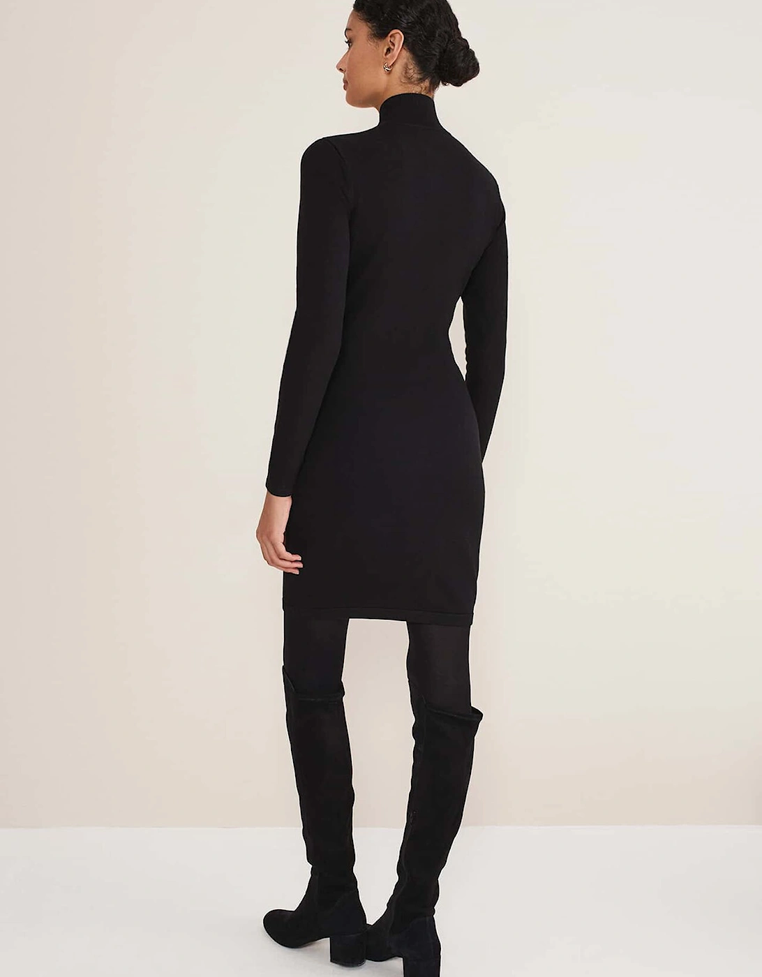 Arden Zip Detail Colourblock Knit Tunic