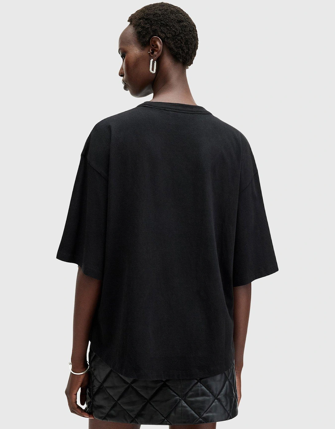 Amelie Shatter Relaxed Fit T-Shirt - Black