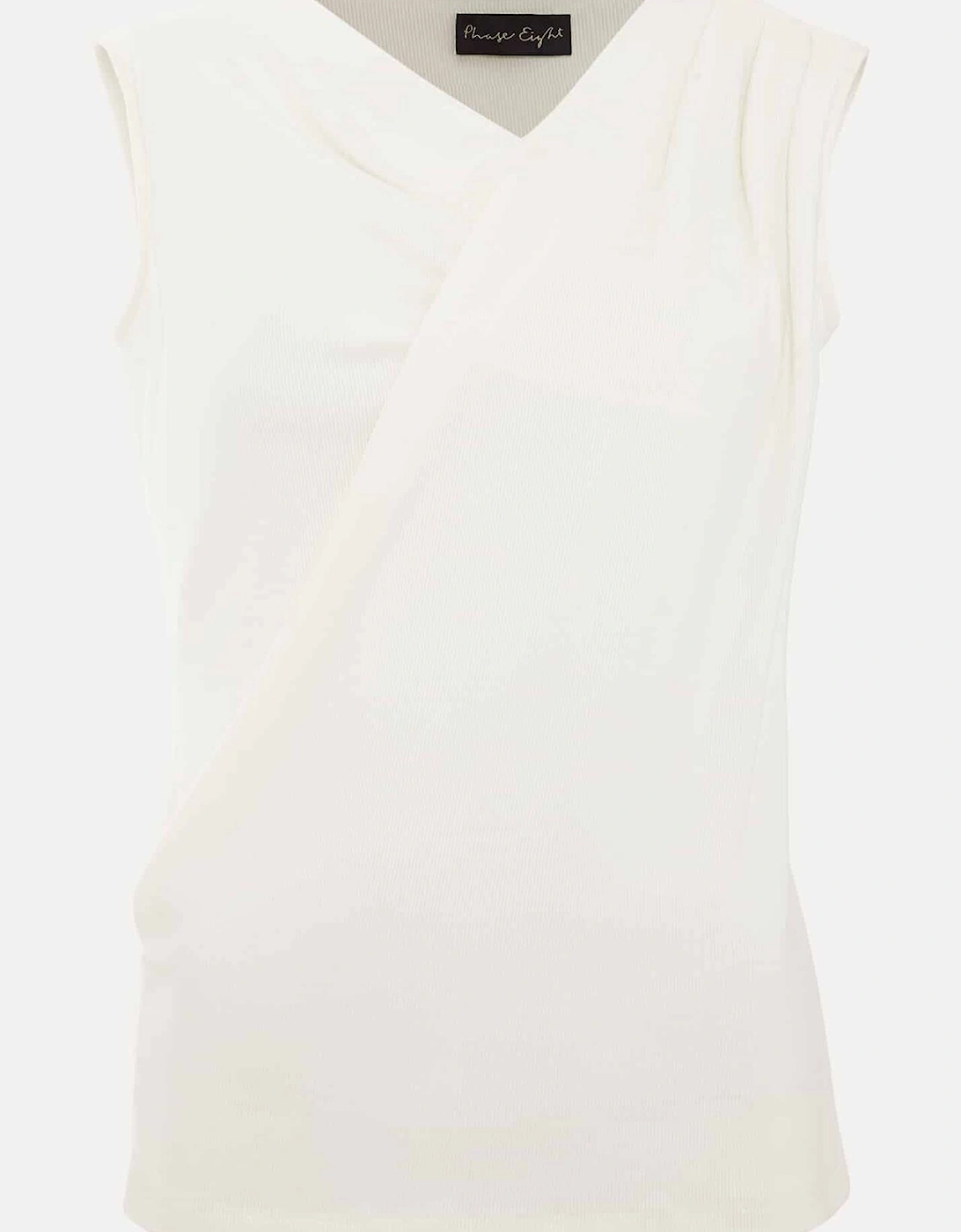Sutton Sleeveless Drape Rib Top