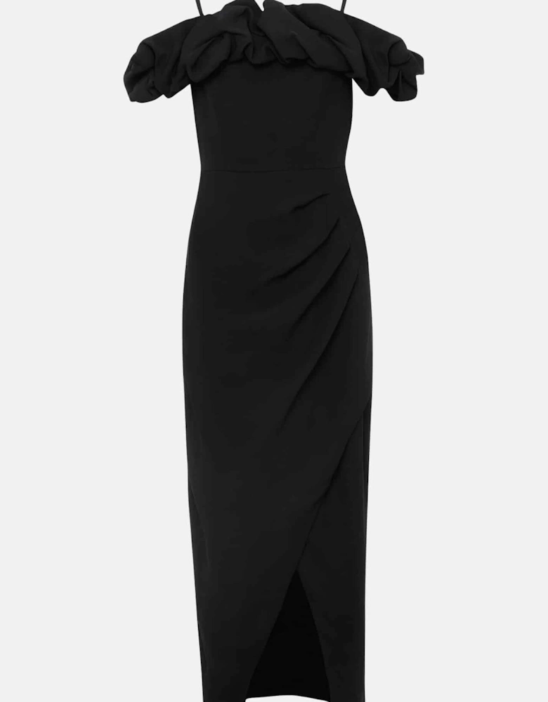 Mallory Black Off The Shoulder Maxi Dress