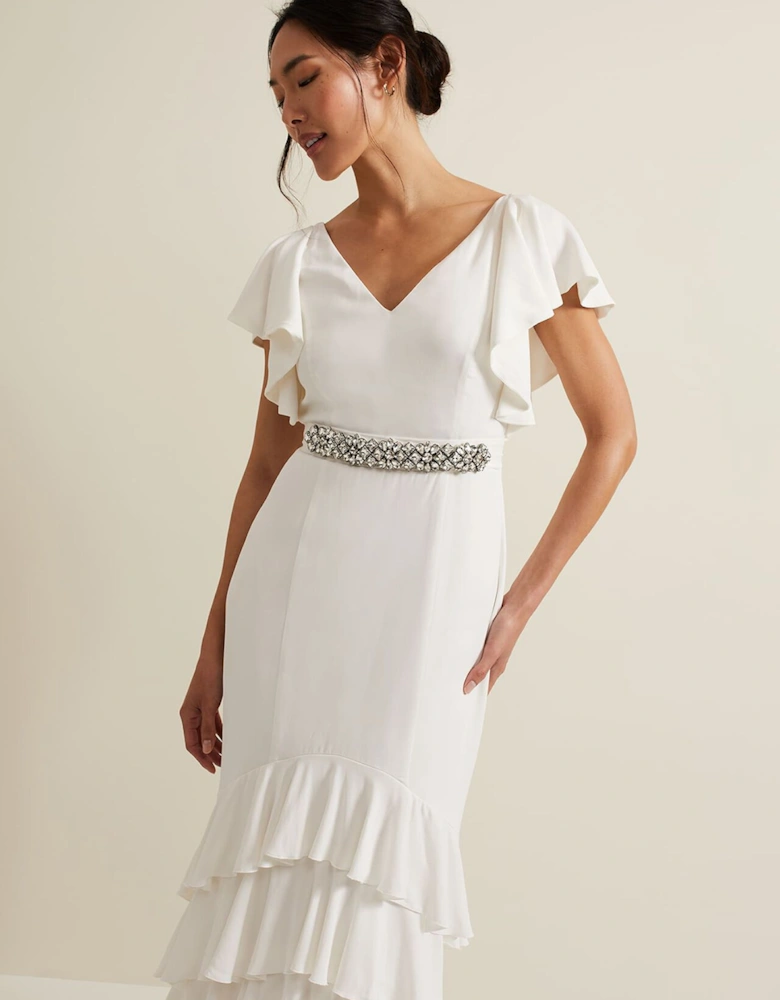 Ellery Frill Maxi Wedding Dress