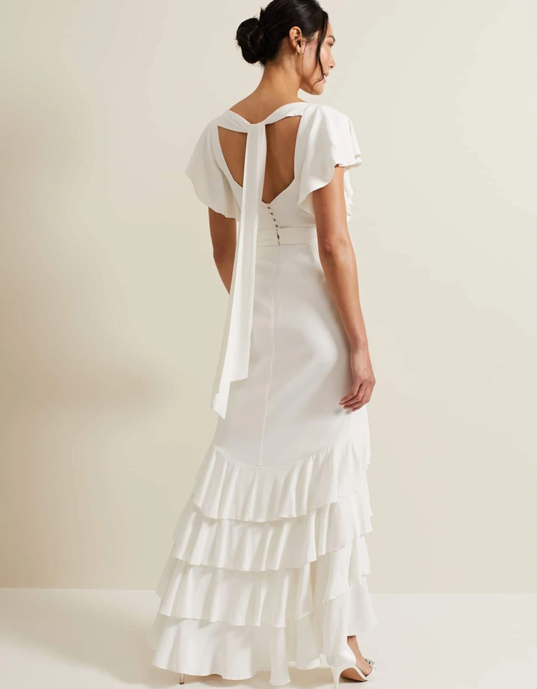 Ellery Frill Maxi Wedding Dress