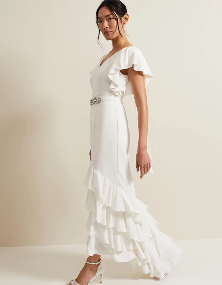 Ellery Frill Maxi Wedding Dress